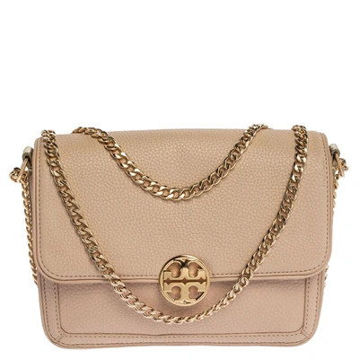 Pre-owned Tory Burch Powder Pink Leather Chelsea Chain Shoulder Bag