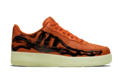 Pre-owned Nike  Air Force 1 Low Orange Skeleton In Starfish/white-black