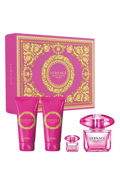 Versace Bright Crystal Absolu Eau De Parfum Set (usd $175 Value)