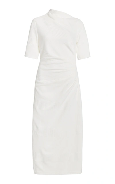 Acler Women's Parkfield Draped Crepe Midi Dress In Ivory