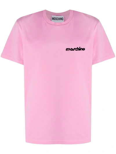 Moschino Logo-print T-shirt In Pink