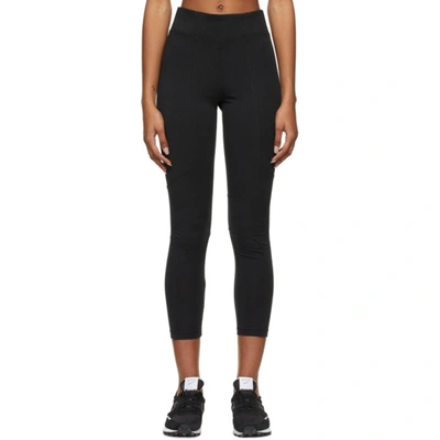 Nike Yoga Luxe Infinalon Dri-fit Leggings In Black/smoke Grey
