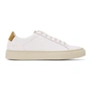 Common Projects Retro Low Suede-trimmed Leather Sneakers In White