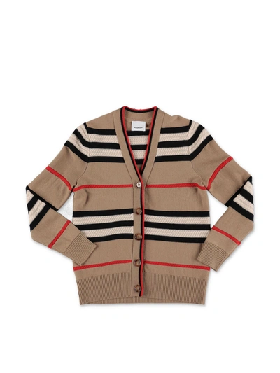 Burberry Kids' Leeta Cardigan In Beige