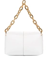 Wandler Mini Carly Chain Strap Leather Shoulder Bag In White