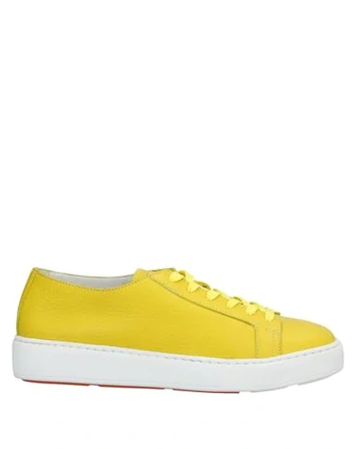 Santoni Sneakers In Yellow