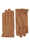 Hestra Eldner Elk Leather Gloves In Chestnut
