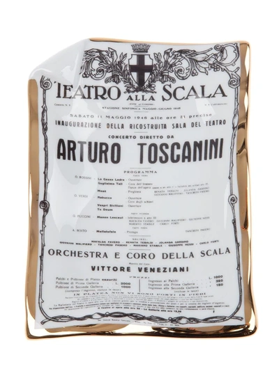 Fornasetti 'toscanini ' Dish In White