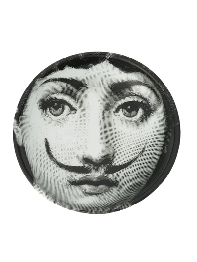 Fornasetti Round Ashtray In Black