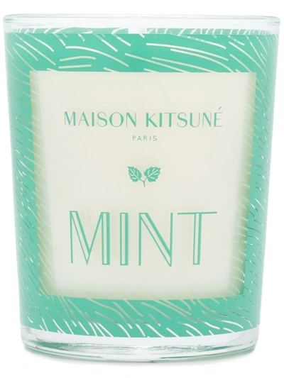 Maison Kitsuné Mint Scented Candle (190g) In Green