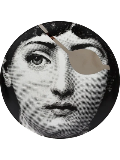 Fornasetti Pirate Eye T&v Wall Plate In Grey