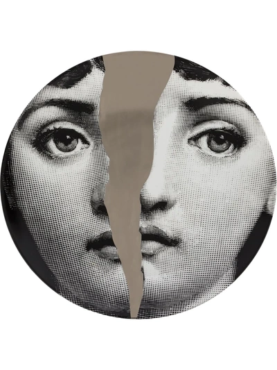 Fornasetti Tema E Variazoni N.10 Wall Plate In Grey
