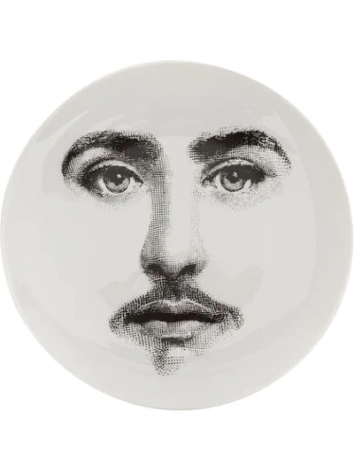 Fornasetti Printed Face Plate In White
