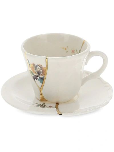 Seletti Crack Detail Coffee Cup In White