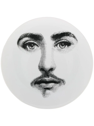 Fornasetti Portrait Plate In White