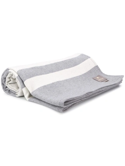 N.peal Doubleface Woven Blanket In Grey