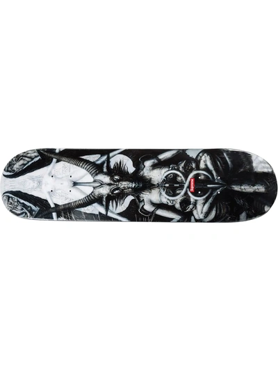Supreme Giger Graphic-print Skateboard In Black