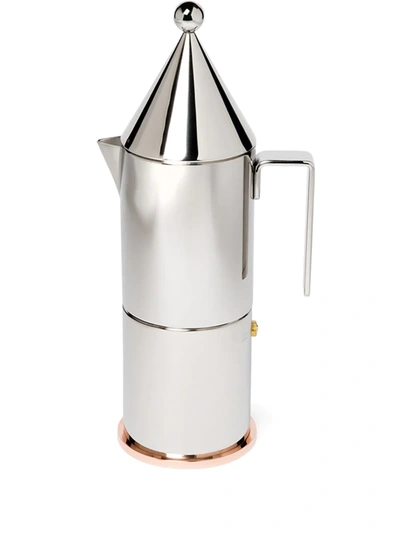 Alessi La Conica Coffee Maker In Silver