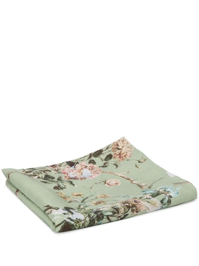 Preen By Thornton Bregazzi Floral Print Table Cloth In Green