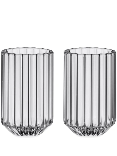 Fferrone Design Dearborn Glass Set In Transparent