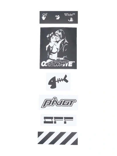 Off-white Graphic-print Sticker Set In White