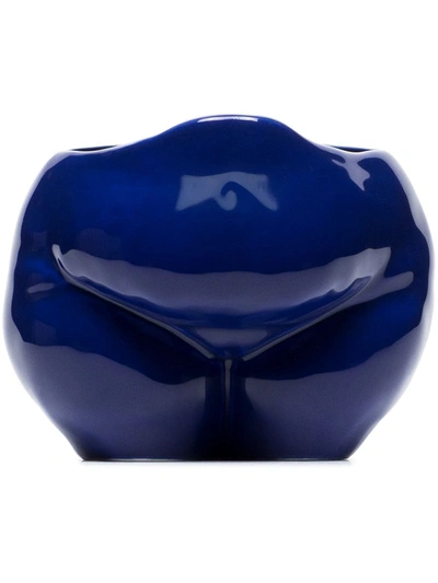 Anissa Kermiche Popotelée Moulded Pot In Blue