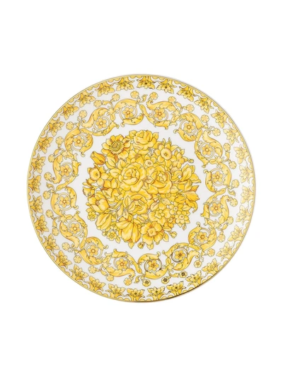 Versace Medusa Rhapsody Porcelain Dinner Plate In Weiss