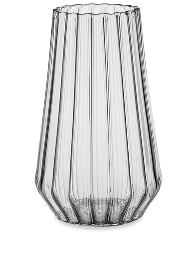 Fferrone Design Medium Stella Glass Vase In Transparent