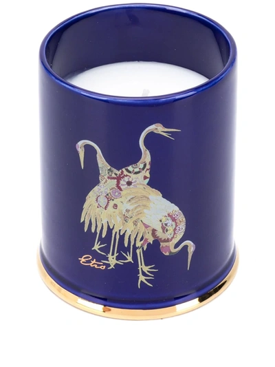 Etro Into The Wild Ceramic Candle In Blue