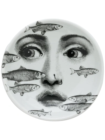 Fornasetti Tema E Varizioni N°392 Ashtray In White