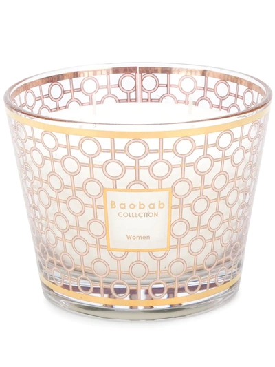 Baobab Collection Rose Logo Print Candle In Pink