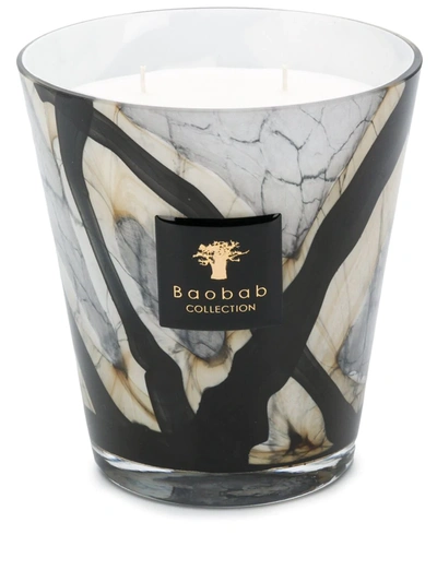 Baobab Collection Stones Marble Max 10 Candle In Black