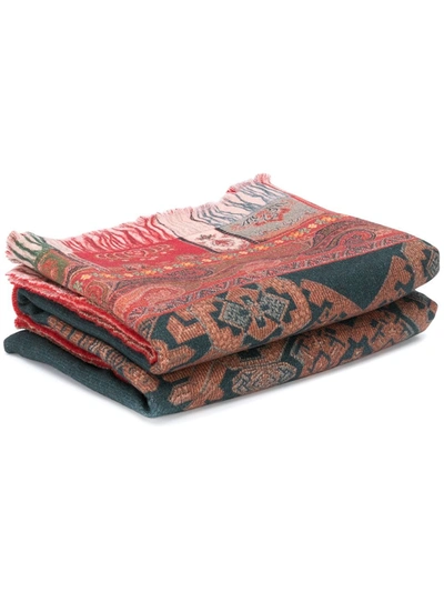 Pierre-louis Mascia Tapestry Pattern Throw Blanket In Red