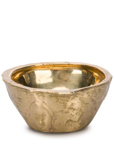 Parts Of Four Small Metallic Bowl In Gold