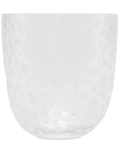 Carlo Moretti Polka Dot Pattern Glass In White