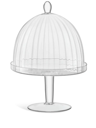 Lsa International Aurelia Glass Stand And Dome In Neutrals