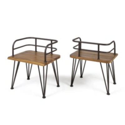 Noble House Zion Outdoor Club Chairs (set Of 2)