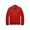 Polo Ralph Lauren Luxury Jersey Quarter-zip Pullover In Red