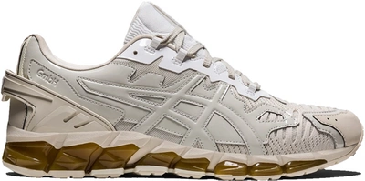 Pre-owned Asics  Gel-quantum 360 6 Gmbh Ivory Smoke Grey In Off-white/light Grey-gum
