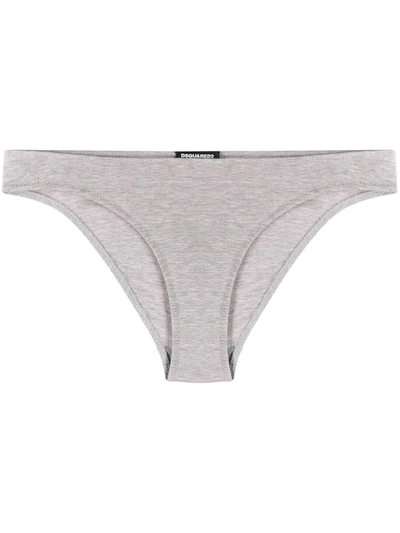 Dsquared2 Logo Print Briefs In Grey