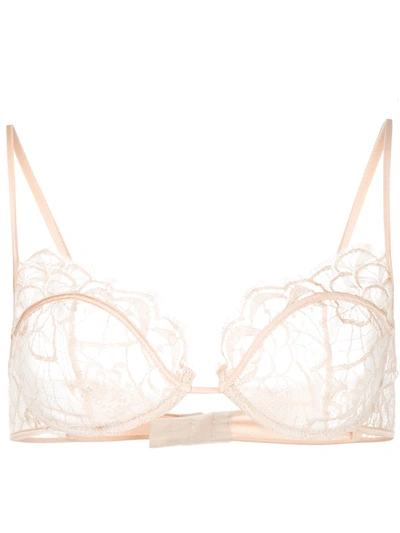 Kiki De Montparnasse Croquette Demi Bra In Blush