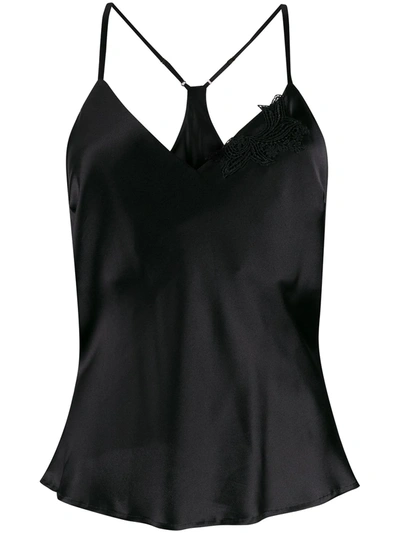 Gilda & Pearl Lace Applique Camisole In Black