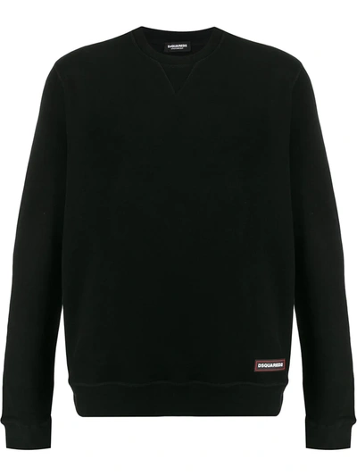 Dsquared2 Crew Neck Sweatshirt In Black