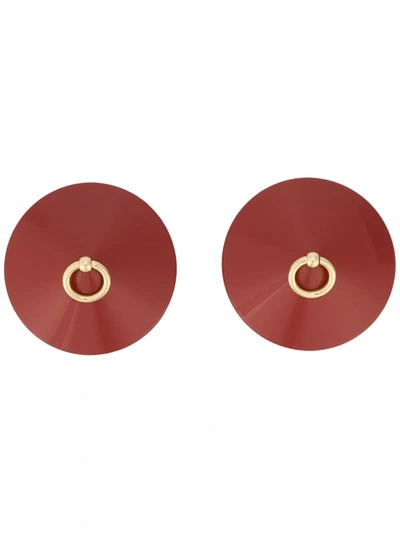 Bordelle Enamel O Ring Nipplets In Red