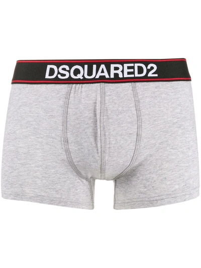 Dsquared2 Underwear Logo Boxers In Grey