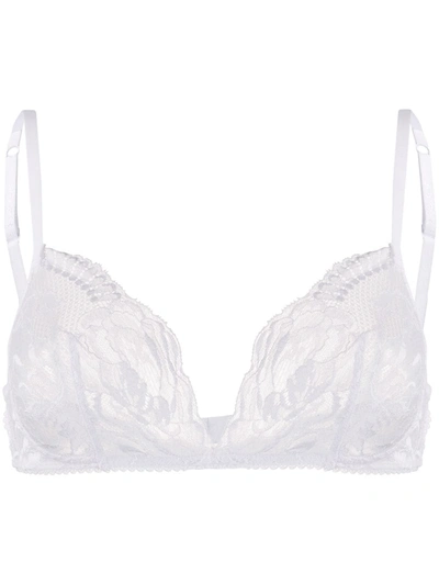 La Perla Leavers Lace Wireless Bra In White