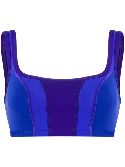 Isabel Marant Taceyo Crop Top In Blue