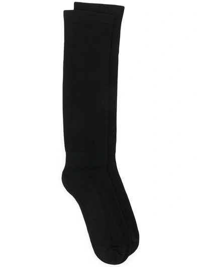 Rick Owens Tecuatl Ss20 Mid-calf Socks In Black