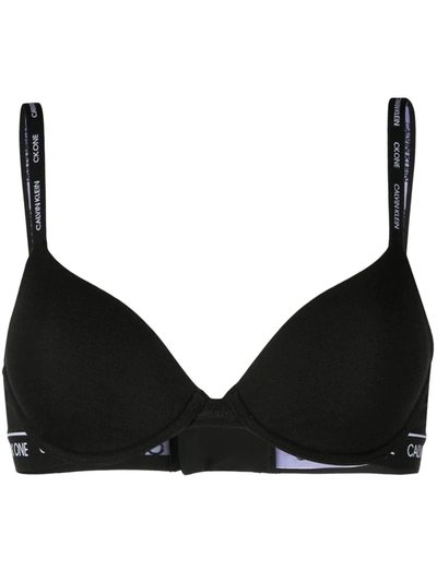 Calvin Klein Underwear Logo Band Bra In Black