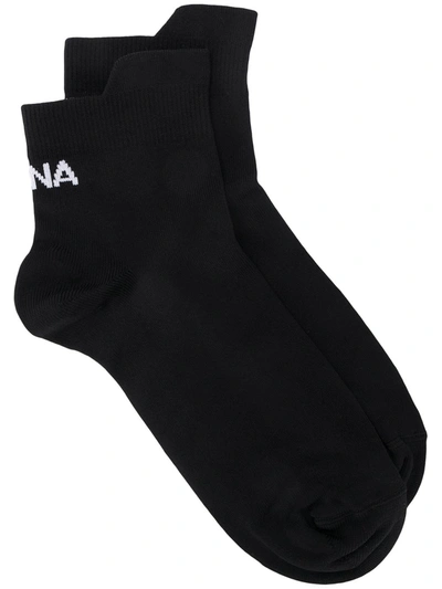 Ssheena Logo Ankle Socks In Black